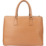 Prada Brown Leather Galleria Handbag