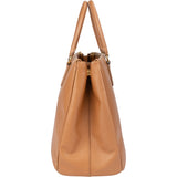 Prada Brown Leather Galleria Handbag