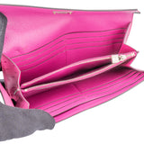 Hermès Fuchsia Ostrich Leather Kelly Wallet