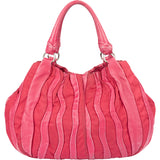 Prada Pink Nylon Leather Mix Handbag