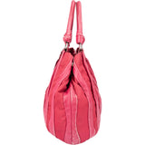 Prada Pink Nylon Leather Mix Handbag