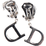 Christian Dior Crystal D Earclips