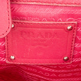Prada Pink Nylon Leather Mix Handbag