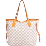 Louis Vuitton Damier Azur Neverfull MM Shopper Bag