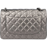 Chanel Quilted Lambskin Jumbo Double Flap Crossbody Bag