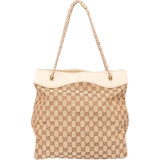 Gucci GG Monogram Leather String Shoulder Bag