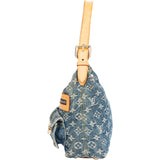 Louis Vuitton Denim Monogram Baggy PM Shoulder Bag