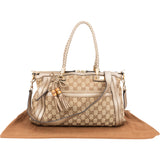 Gucci GG Monogram Bamboo Shoulder Bag