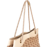 Gucci GG Monogram Leather String Shoulder Bag