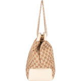 Gucci GG Monogram Leather String Shoulder Bag