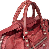 Balenciaga Red Leather City Handbag
