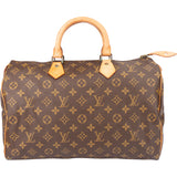 Louis Vuitton Canvas Monogram Speedy 35 Handbag