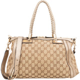 Gucci GG Monogram Bamboo Shoulder Bag