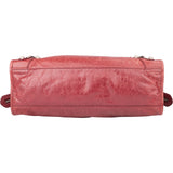 Balenciaga Red Leather City Handbag