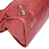 Balenciaga Red Leather City Handbag