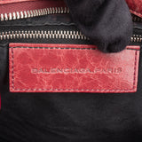 Balenciaga Red Leather City Handbag