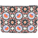 Chanel Quilted Canvas Mosaic Print Clutch - vintageandkickz