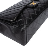 Chanel Quilted Lambskin Maxi Single Flap Crossbody Bag
