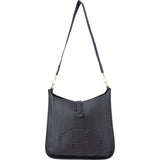 Hermès Noir Togo Leather Evelyne GM Crossbody Bag