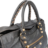 Balenciaga Grey Leather City Handbag