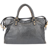 Balenciaga Grey Leather City Handbag