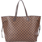 Louis Vuitton Damier Ebene Monogram Neverfull GM Shopper Bag