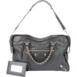 Balenciaga Grey Leather City Handbag