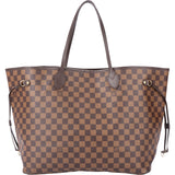 Louis Vuitton Damier Ebene Monogram Neverfull GM Shopper Bag