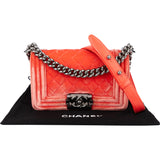Chanel Quilted Velvet Boy Single Flap Crossbody bag