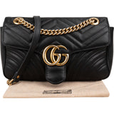 Gucci Matelassé Leather GG Marmont Crossbody Bag