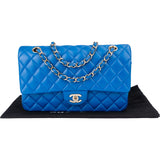 Chanel Quilted Lambskin Medium Double Flap Crossbody Bag