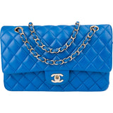 Chanel Quilted Lambskin Medium Double Flap Crossbody Bag