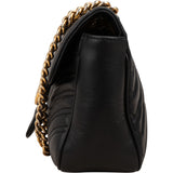 Gucci Matelassé Leather GG Marmont Crossbody Bag