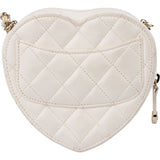 Chanel Quilted Lambskin Mini Love Heart Crossbody Bag