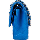 Chanel Quilted Lambskin Medium Double Flap Crossbody Bag