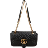 Gucci Matelassé Leather GG Marmont Crossbody Bag
