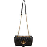 Gucci Matelassé Leather GG Marmont Crossbody Bag