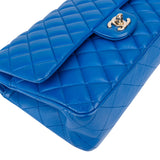 Chanel Quilted Lambskin Medium Double Flap Crossbody Bag