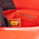 Chanel Quilted Velvet Boy Single Flap Crossbody bag