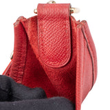 Hermès Rouge Courchevel Evelyne GM Crossbody Bag