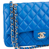 Chanel Quilted Lambskin Medium Double Flap Crossbody Bag