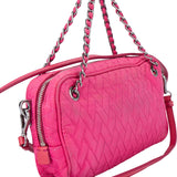 Prada Pink Quilted Nylon Crossbody Bag