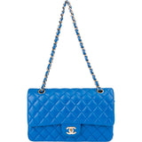 Chanel Quilted Lambskin Medium Double Flap Crossbody Bag