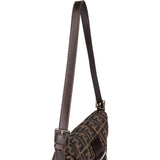 Fendi FF Monogram Baguette Buckle Shoulder Bag
