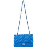 Chanel Quilted Lambskin Medium Double Flap Crossbody Bag