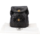 Chanel Quilted Lambskin 24K Gold Duma Mini Backpack