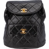 Chanel Quilted Lambskin 24K Gold Duma Mini Backpack