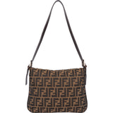 Fendi FF Monogram Baguette Buckle Shoulder Bag