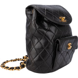 Chanel Quilted Lambskin 24K Gold Duma Mini Backpack