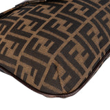 Fendi FF Monogram Baguette Buckle Shoulder Bag